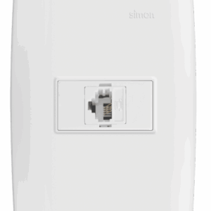 CONJUNTO 1 TOMADA RJ 11 4 FIOS - BRANCO - SIMON 30