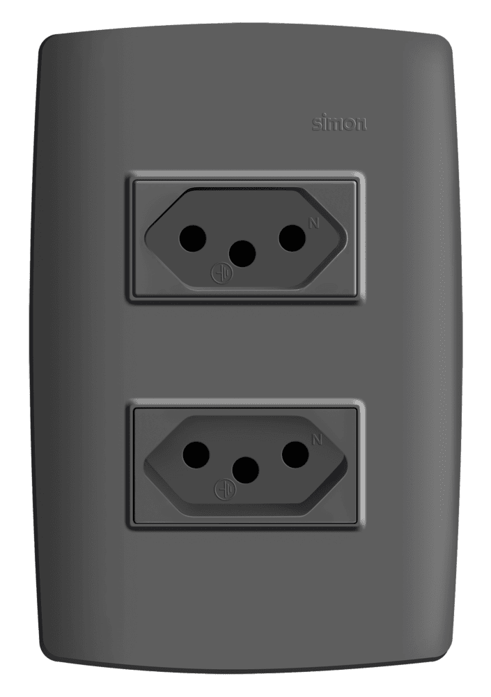 conjunto-2-tomadas-2pt-padrao-brasileiro-20a-250v-grafite-simon-30-30955-38-7899191919481.png CONJUNTO 2 TOMADAS 2P+T PADRÃO BRASILEIRO 20A 250V - GRAFITE - SIMON 30 - Imagem 1