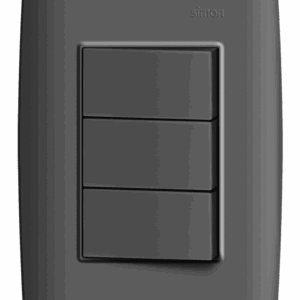 CONJUNTO 3 INTERRUPTORES SIMPLES 10A 250V - GRAFITE  - SIMON 30