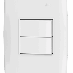 CONJUNTO 2 INTERRUPTORES SIMPLES 10A 250V - BRANCO - SIMON 30