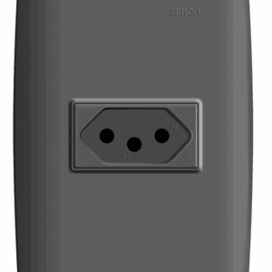 CONJUNTO 1 TOMADA 2P+T PADRÃO BRASILEIRO 20A 250V - GRAFITE  - SIMON 30