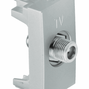 MÓDULO TOMADA COAXIAL PARA TV 75 OHMS - ALUMÍNIO FOSCO - SIMON 30/35