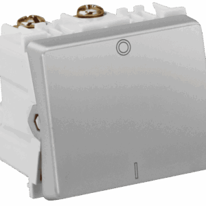 MÓDULO INTERRUPTOR BIPOLAR SIMPLES 25A 250V DUPLO - ALUMÍNIO FOSCO - SIMON 30/35