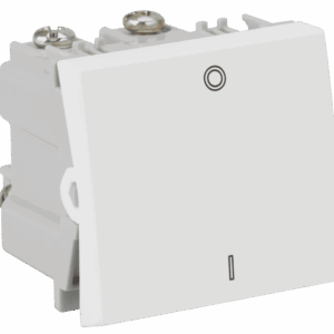 MÓDULO INTERRUPTOR BIPOLAR SIMPLES 25A 250V DUPLO - BRANCO - SIMON 30/35