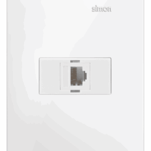 CONJUNTO 1 TOMADA RJ 11 4 FIOS - BRANCO FOSCO - SIMON 35