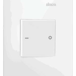 CONJUNTO INTERRUPTOR BIPOLAR 25A 250V DUPLO C/PLACA + SUPORTE - BRANCO FOSCO - SIMON 35