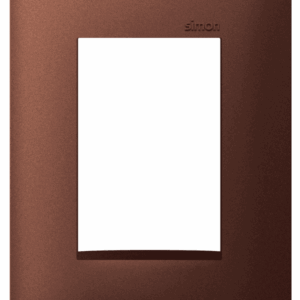 PLACA 4 x 2 - 3 POSTOS - AÇO CORTEN - SIMON 35