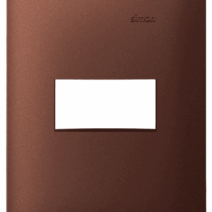 PLACA 4 x 2 - 1 POSTO - AÇO CORTEN - SIMON 35