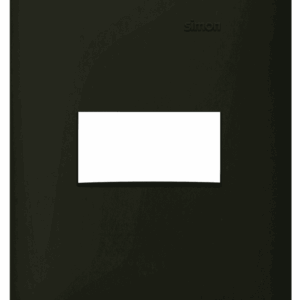 PLACA 4 x 2 - 1 POSTO - PRETO FOSCO - SIMON 35