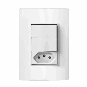 Int Simples + Int Paralelo +Tomada 2P+T 10A Revita branco