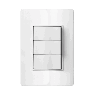 Conjunto 3 Interruptor Paralelo 10Ax 250V~ 4X2 Branco Revita