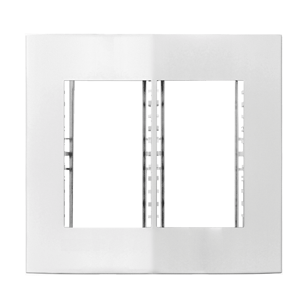 250002_1.png Placa 6 Modulos 4X4 + C/ Suporte Branco Iris - Imagem 1