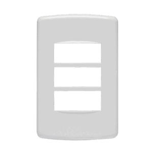 850231 Placa 3 Modulos 4X2 Branco Duale Up