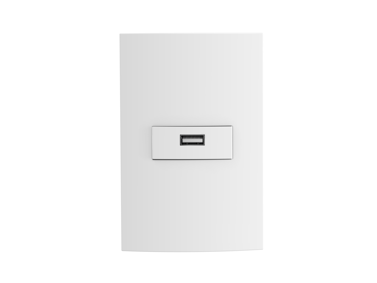 05039.0300.05.png Conjunto 1 Tomada Usb 1,5A Bivolt 4X2 Branco Atria Iriel - Imagem 1