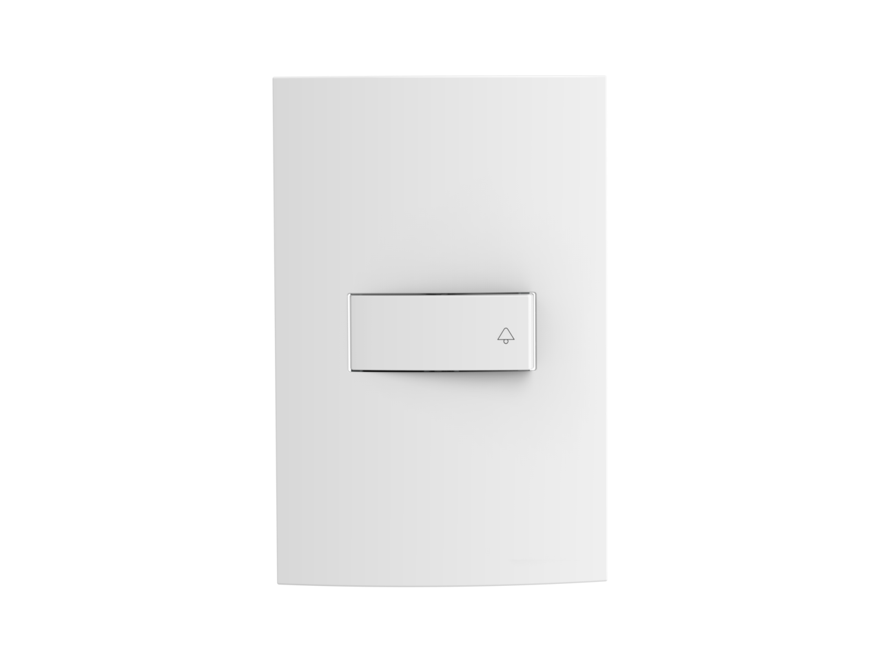 05039.0300.03.png Conjunto 1 Pulsador Simb Campainha 4X2 Branco Atria - Imagem 1