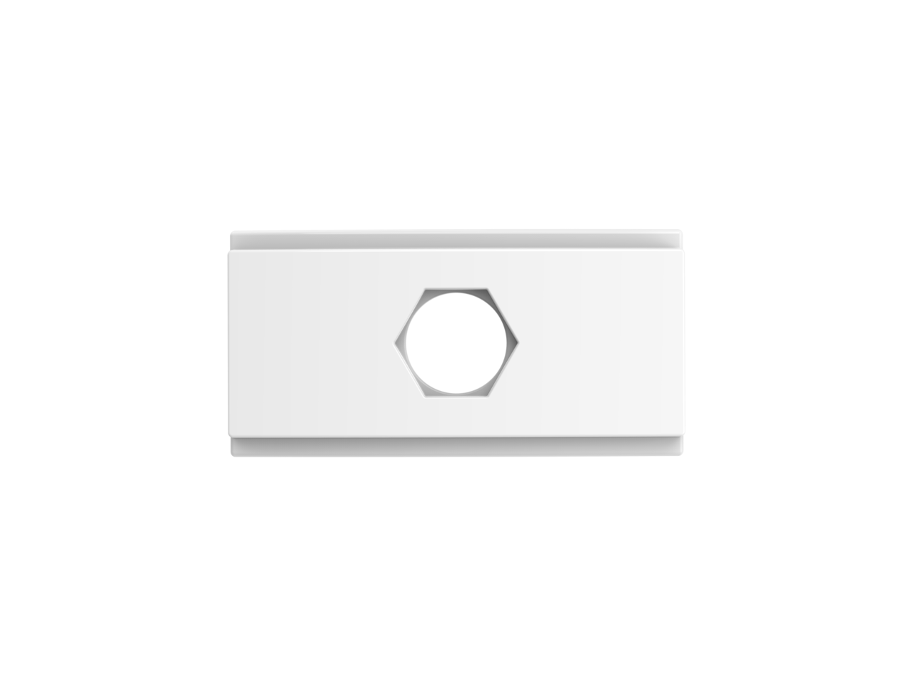 05039.0500.02.png Conjunto 2 Modulo Cego C/ Furo Branco Atria - Imagem 1