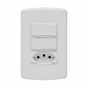 Conjunto 2 Interruptor Simples + 1 Tomada 2P+T 20A Duale Up