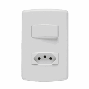 Conjunto 1 Interruptor Simples + 1 Tomada 2P+T 10A Duale Up