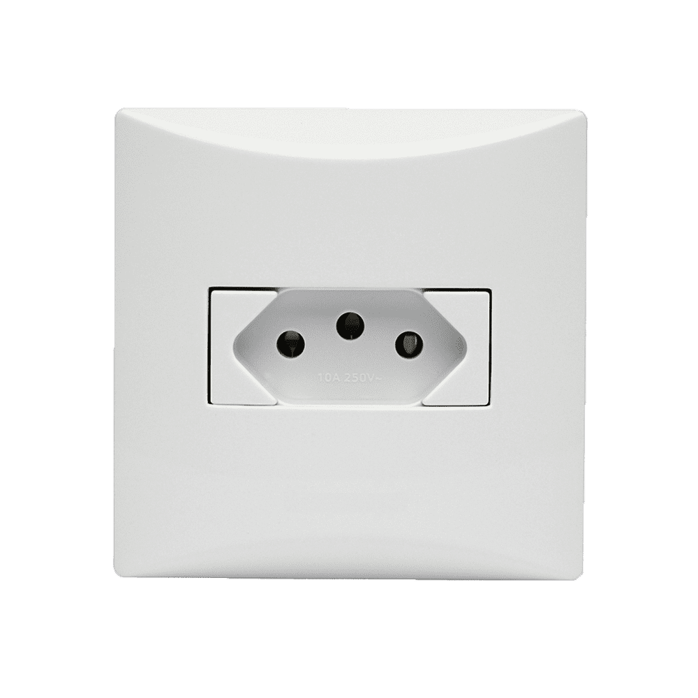 541421_1.png 541421 Conjunto 1 Tomada 2P+T 10A 250V~ Branco Sbrava Iriel - Imagem 1